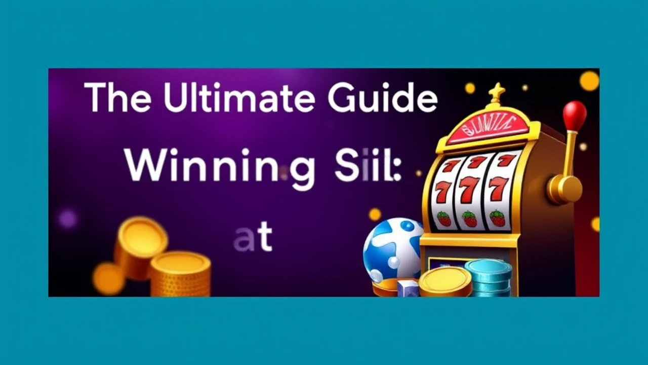 The Ultimate Guide to Winning Big at Slots: Tips and Strategies